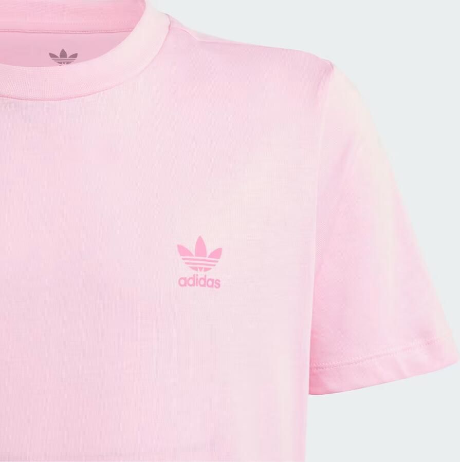 Adidas Originals T-shirt lichtroze Katoen Ronde hals Logo 128 - Foto 2