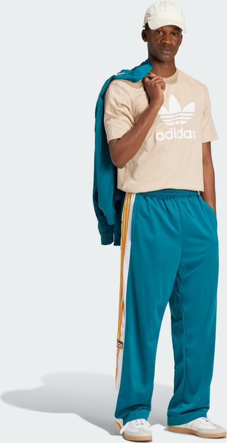 Adidas Originals Beige Korte Mouw Sportieve T-shirt Beige Heren - Foto 4