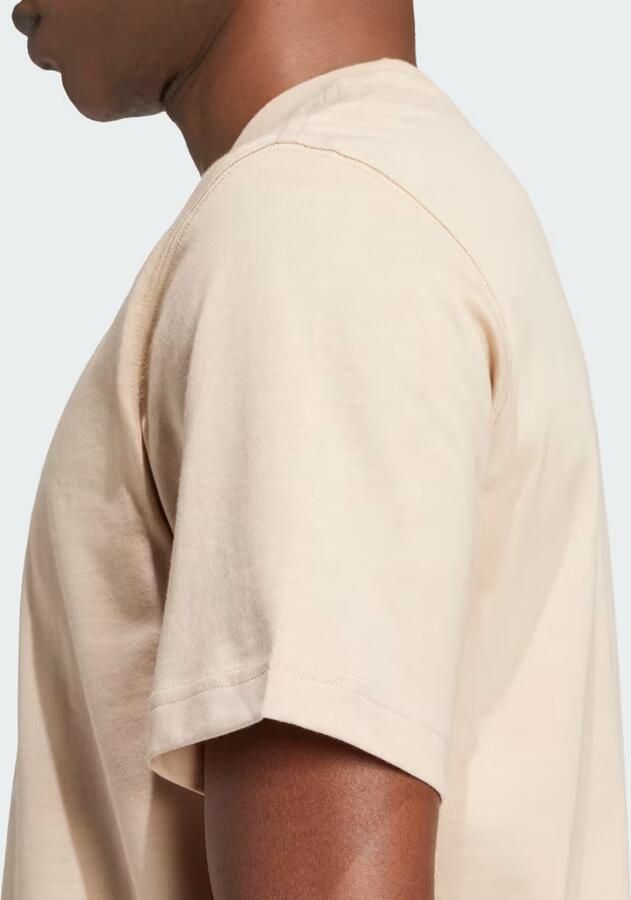 Adidas Originals Beige Korte Mouw Sportieve T-shirt Beige Heren - Foto 3