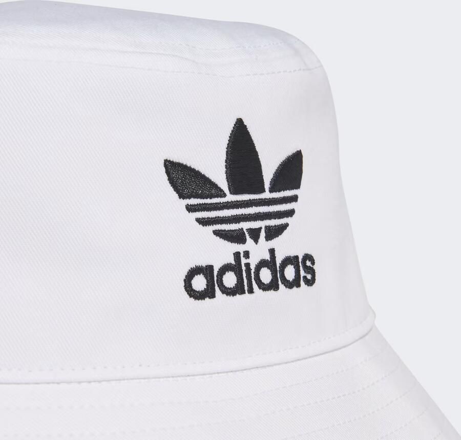 Adidas Originals adicolor Bucket Hat unisex Caps & Mutsen wit Maat ONE SIZE Accessoires