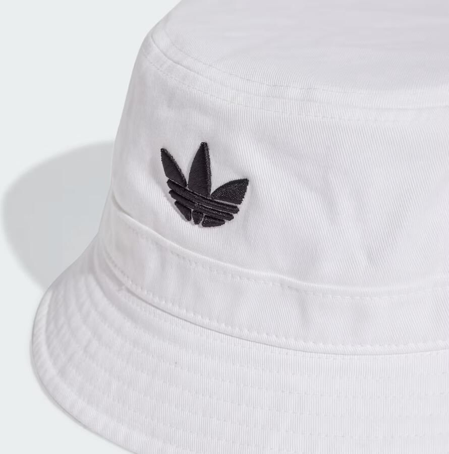Adidas Originals Adicolor Bucket Hat Unisex Caps & Mutsen wit Maat ONE SIZE Accessoires - Foto 2