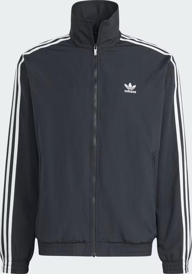 Adidas Originals 3-stripes Woven Firebird Trainingsjack Trainingsjassen Heren black maat: XXL beschikbare maaten:S M L XL XXL