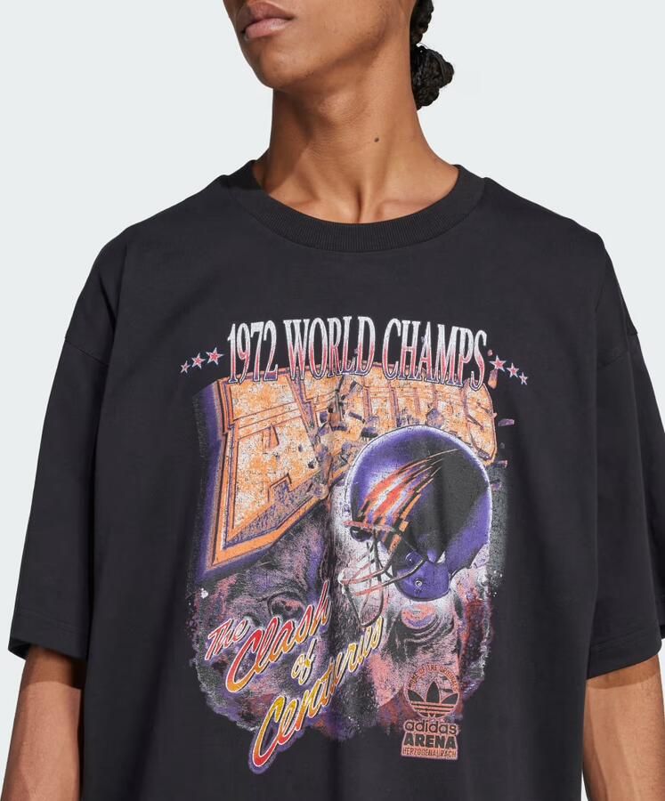 Adidas Originals T-shirt met print Black Heren - Foto 2