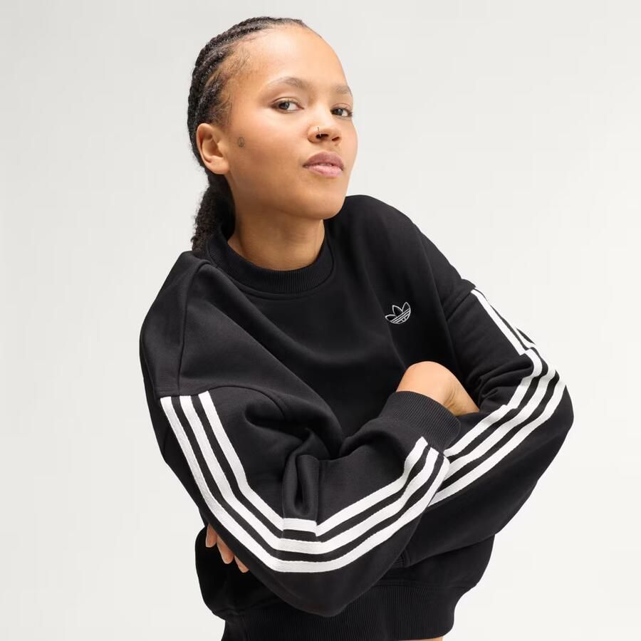 Adidas adiSignature 3 Stripes Crewneck Sweatshirt - Foto 2