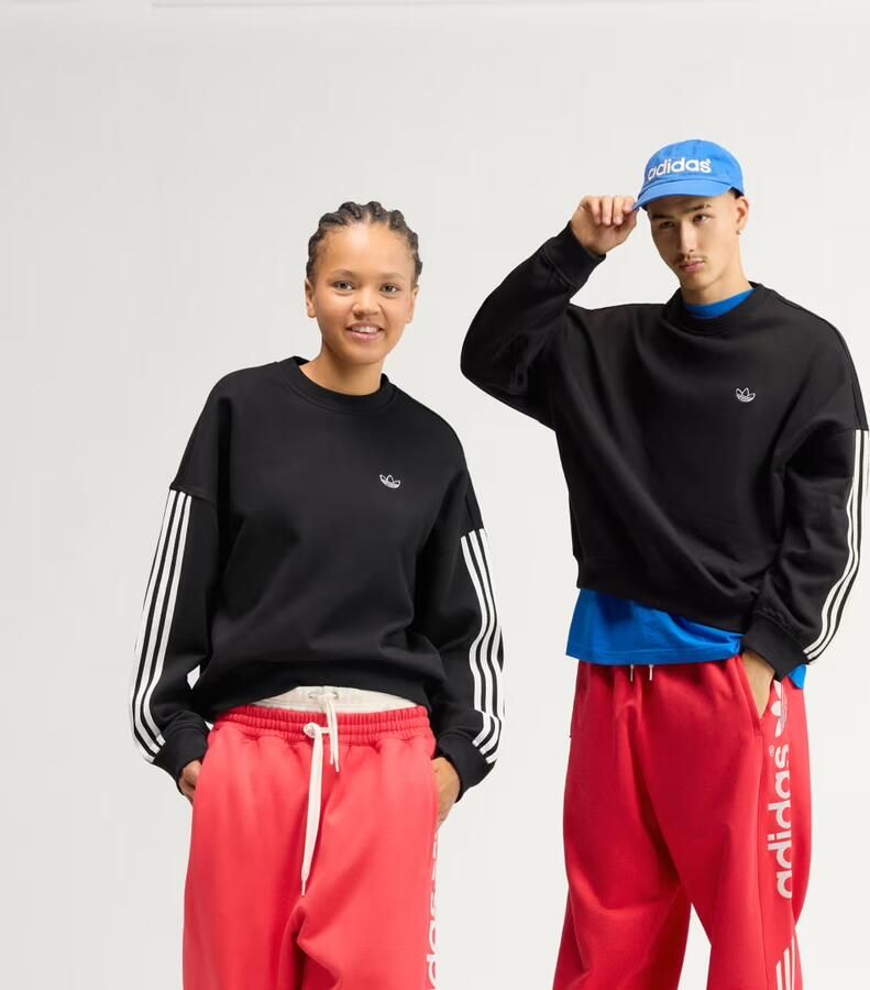 Adidas adiSignature 3 Stripes Crewneck Sweatshirt - Foto 4