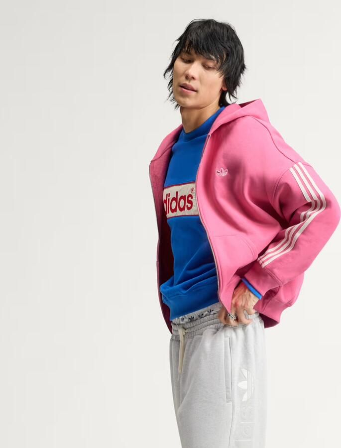 Adidas adiSignature 3 Stripes Full Zip Hoodie