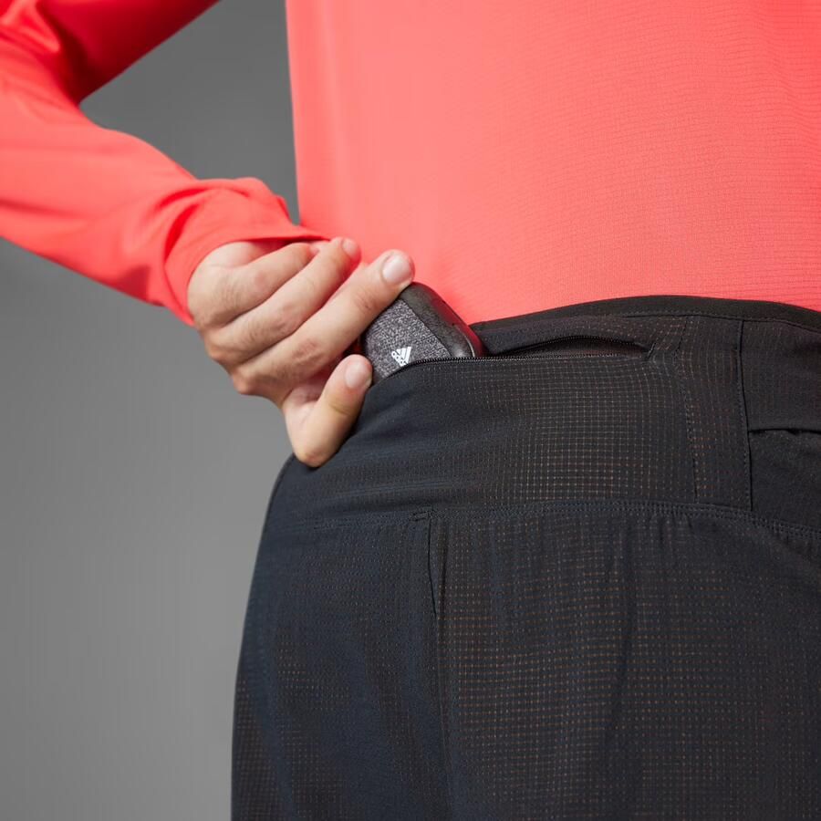 Adidas Adizero Running 2-in-1 Gel Pocket Short Zwart- Heren Zwart - Foto 3