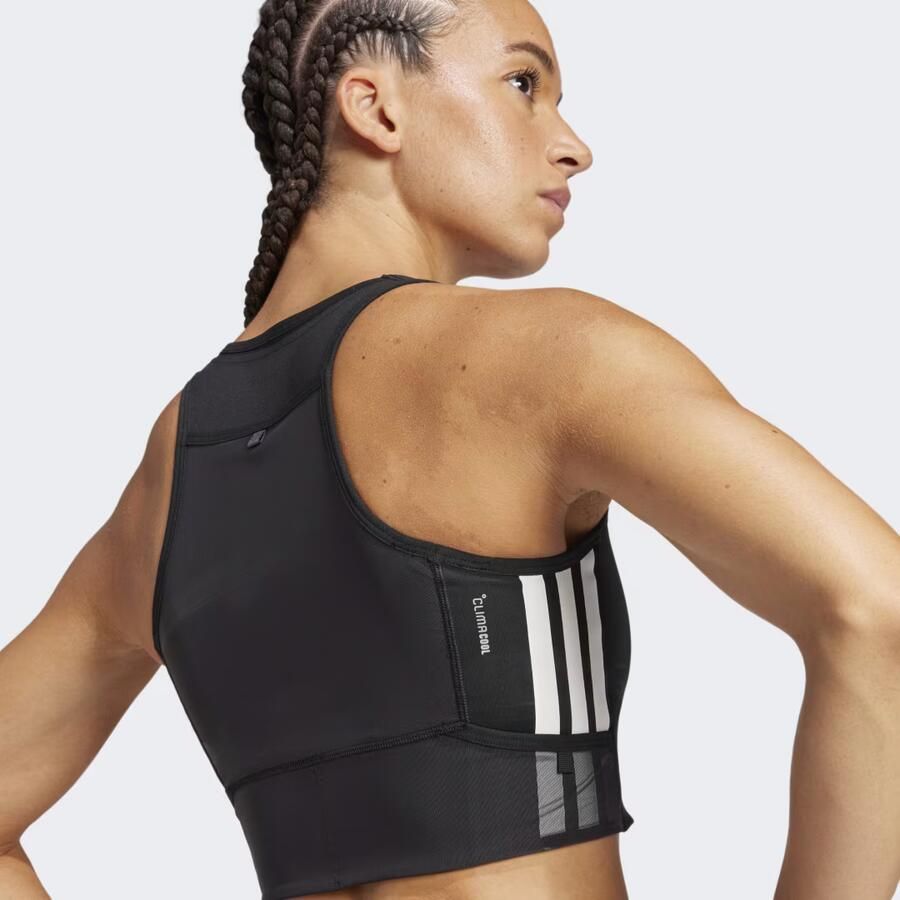 Adidas Sport BH Adizero Running Gel Pocket Crop Long-Sleeve Top - Foto 2