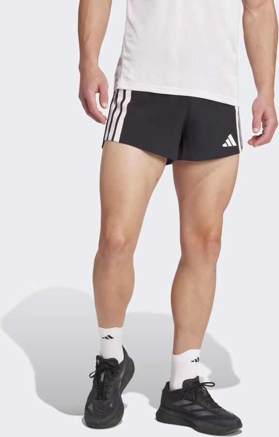 Adidas Adizero Running Gel Pocket Short Zwart- Heren Zwart