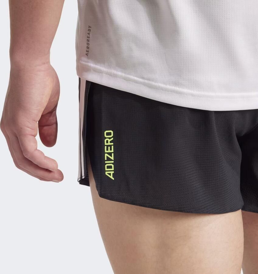 Adidas Adizero Running Gel Pocket Short Zwart- Heren Zwart - Foto 3
