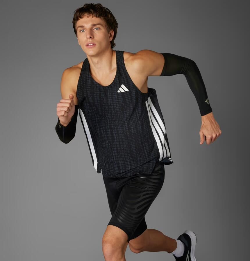 Adidas Adizero Running Singlet Grijs- Heren Grijs - Foto 6