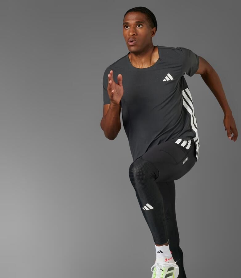 Adidas Adizero Running T-shirt Zwart- Heren Zwart