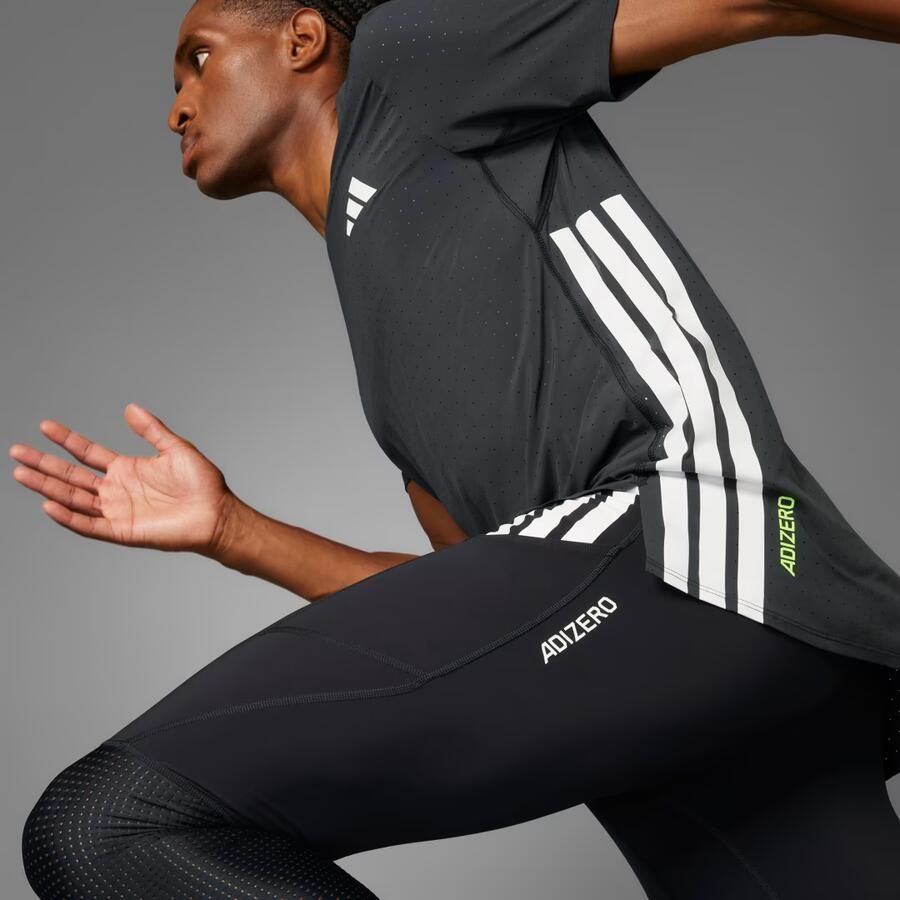 Adidas Adizero Running T-shirt Zwart- Heren Zwart - Foto 5