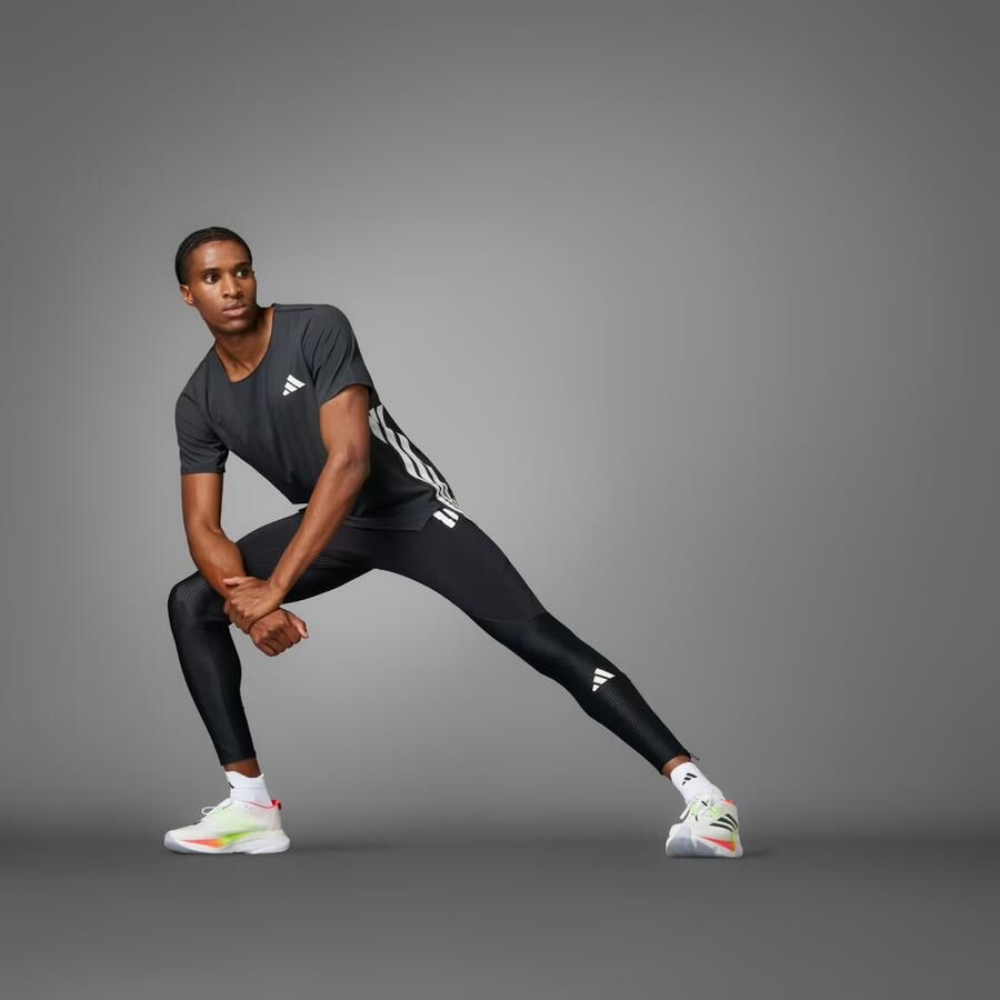 Adidas Adizero Running T-shirt Zwart- Heren Zwart - Foto 6