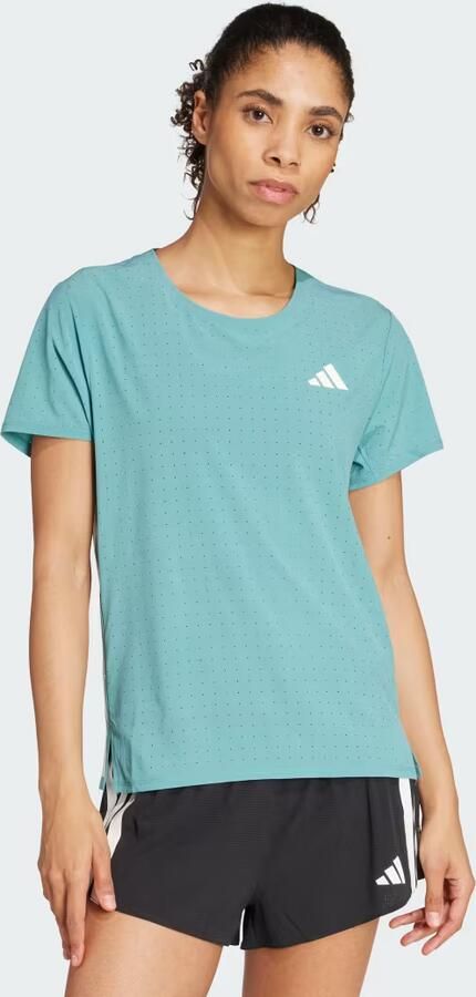 Adidas T-shirt Korte Mouw T-shirt Adizero bleu respirant