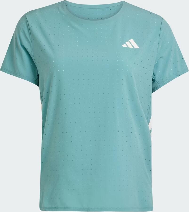 Adidas T-shirt Korte Mouw T-shirt Adizero bleu respirant - Foto 2