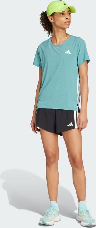 Adidas T-shirt Korte Mouw T-shirt Adizero bleu respirant - Foto 5