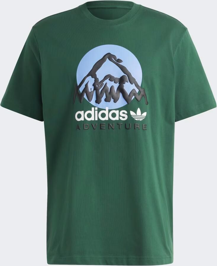 Adidas Originals Mountain Tee in Groen Katoen Green Heren