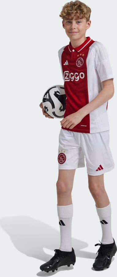 Adidas Perfor ce Junior Ajax Amsterdam voetbalshirt thuis seizoen '24 '25 Sport t-shirt Wit Polyester Ronde hals 128 - Foto 5