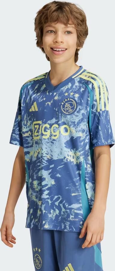 Adidas Perfor ce Junior Ajax Amsterdam voetbalshirt uit Sport t-shirt Blauw Polyester V-hals 128