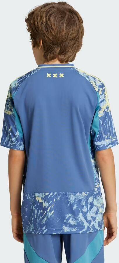 Adidas Perfor ce Junior Ajax Amsterdam voetbalshirt uit Sport t-shirt Blauw Polyester V-hals 128 - Foto 6