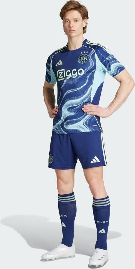 Adidas AFC Ajax 2025 26 Away Shirt Blauw- Heren Blauw - Foto 4