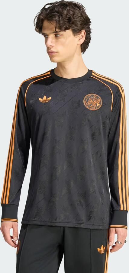 Adidas Originals AFC Ajax OG Long Sleeve Shirt Zwart- Heren Zwart - Foto 2