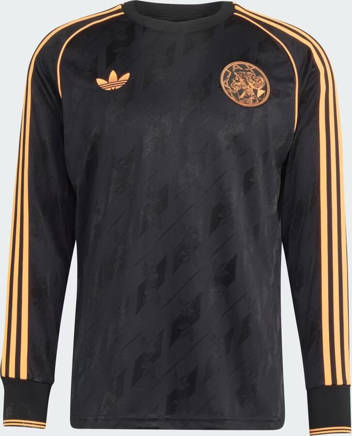 Adidas Originals AFC Ajax OG Long Sleeve Shirt Zwart- Heren Zwart - Foto 4