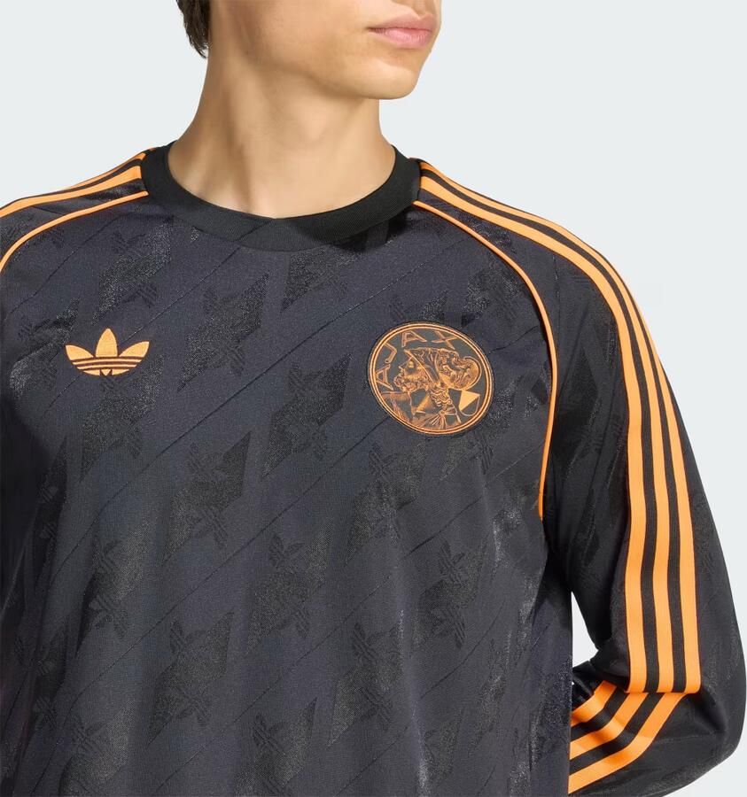 Adidas Originals AFC Ajax OG Long Sleeve Shirt Zwart- Heren Zwart - Foto 3