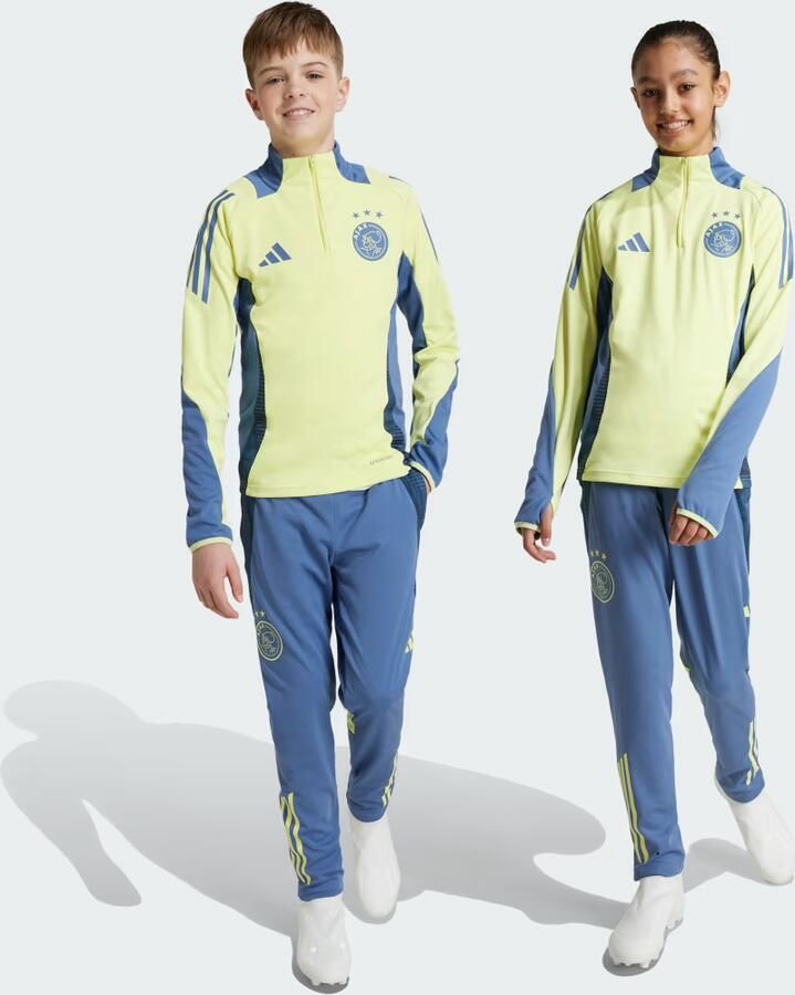 Adidas Perfor ce Junior Ajax Amsterdam trainingsbroek Sportbroek Blauw Polyester 128