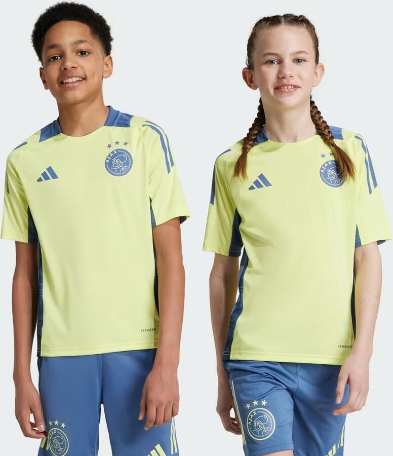 Adidas Perfor ce Junior Ajax Amsterdam voetbalshirt training Sport t-shirt Geel Polyester V-hals 152