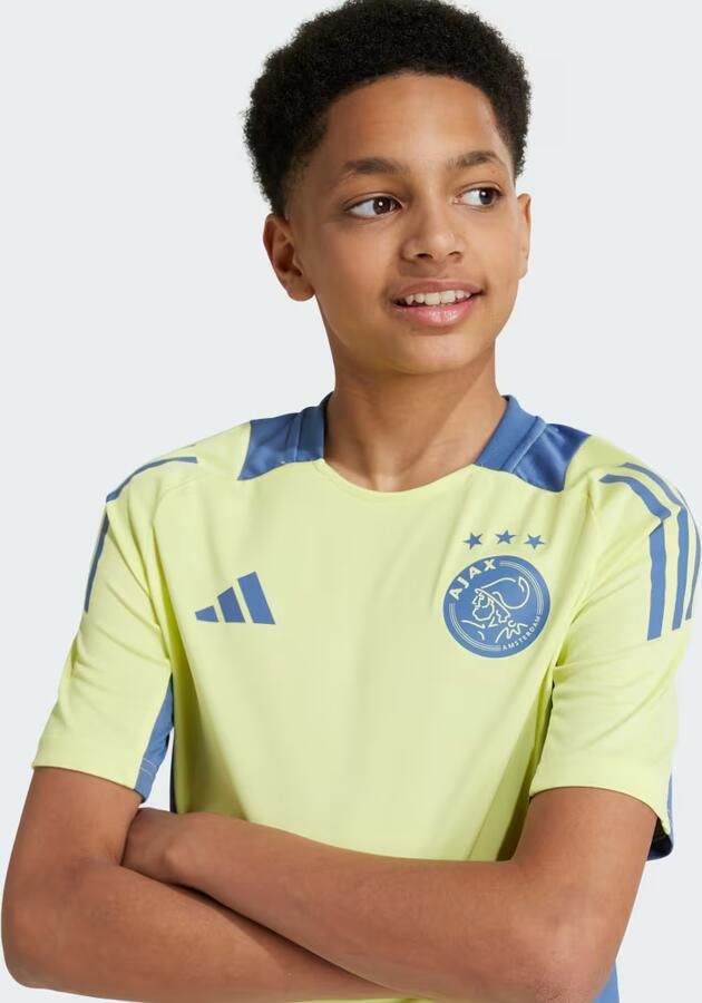 Adidas Perfor ce Junior Ajax Amsterdam voetbalshirt training Sport t-shirt Geel Polyester V-hals 152 - Foto 6