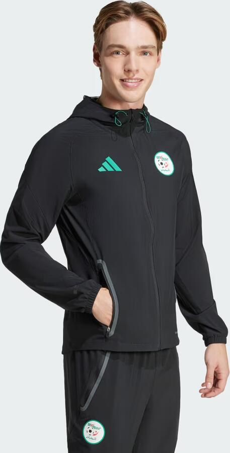 Adidas Algerije Tiro 25 Competition Vis Tech Reisjack Zwart- Heren Zwart - Foto 4