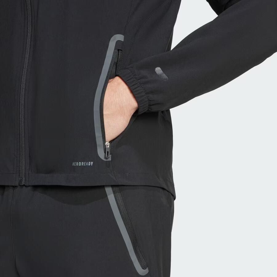 Adidas Algerije Tiro 25 Competition Vis Tech Reisjack Zwart- Heren Zwart