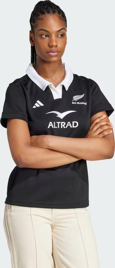 Adidas All Blacks AEROREADY Rugbyshirt met Korte Mouwen Zwart- Dames Zwart - Foto 4