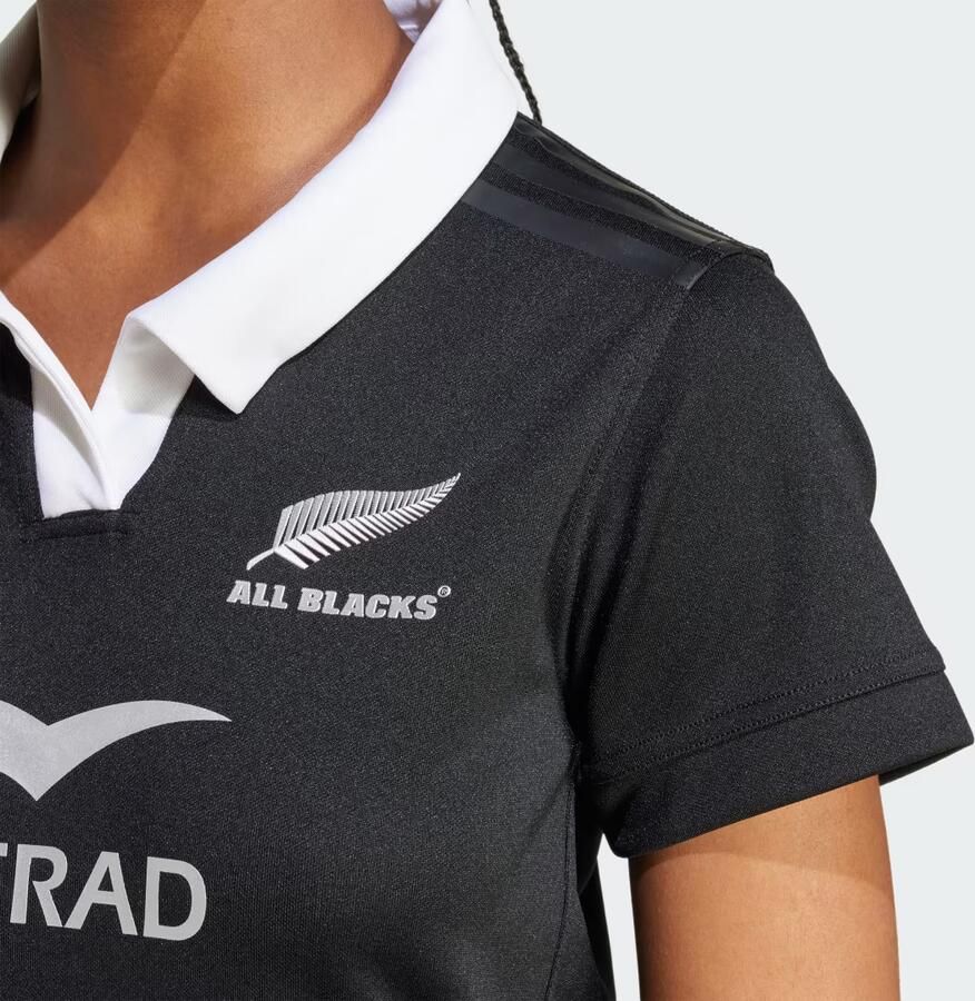 Adidas All Blacks AEROREADY Rugbyshirt met Korte Mouwen Zwart- Dames Zwart