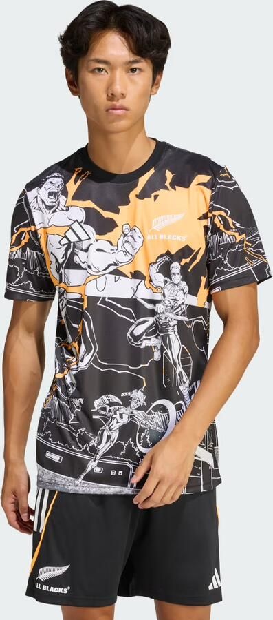 Adidas ALL BLACKS MARVEL CAPTAINS RUN SHIRT