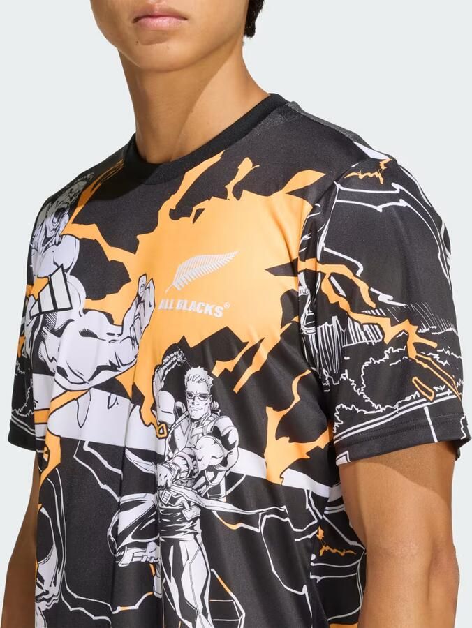 Adidas ALL BLACKS MARVEL CAPTAINS RUN SHIRT - Foto 4