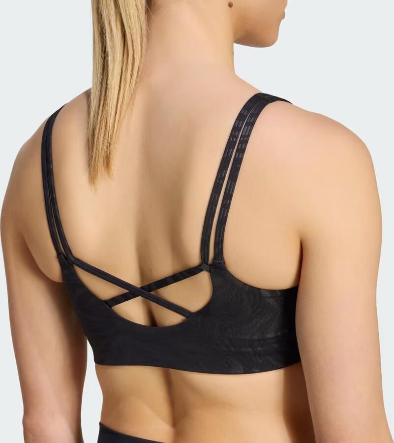 Adidas All Me Essentials Graphic Light Support Beha - Foto 2