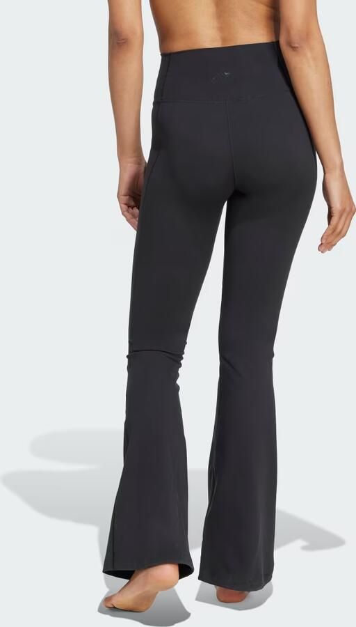 Adidas Sportswear Flared fit stoffen broek met brede band model 'All Me' - Foto 4
