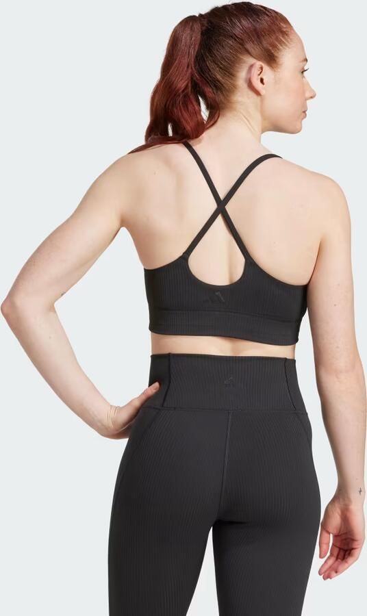 Adidas All Me Light Support Rib Long Line Beha - Foto 6