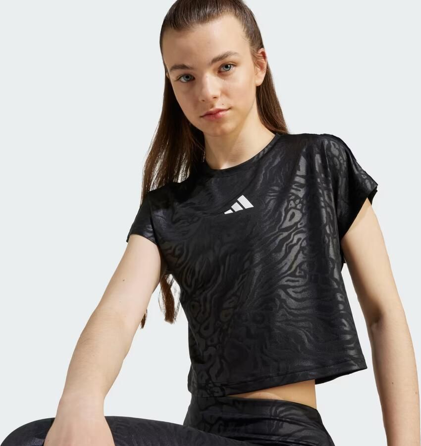 Adidas All Sports Animal Print Crop T-shirt - Foto 2