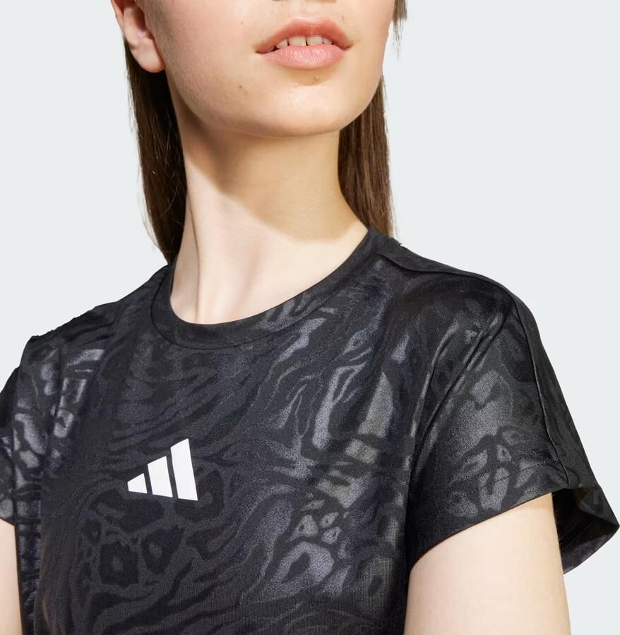 Adidas All Sports Animal Print Crop T-shirt