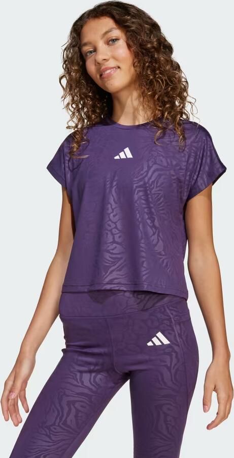 Adidas All Sports Animal Print Crop T-shirt - Foto 6