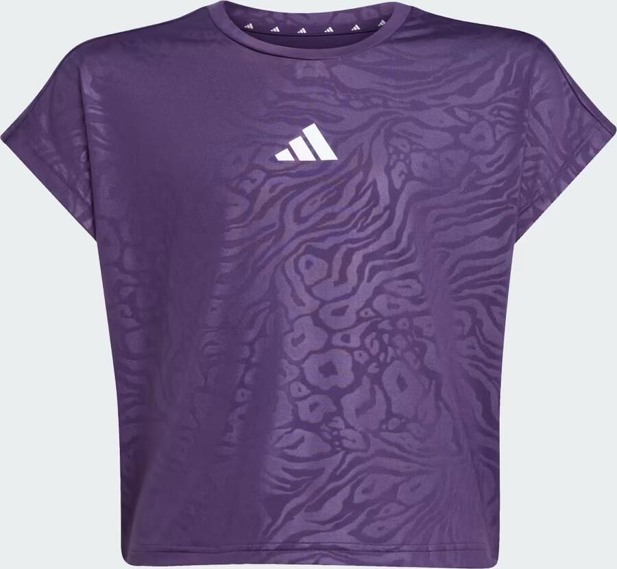 Adidas All Sports Animal Print Crop T-shirt