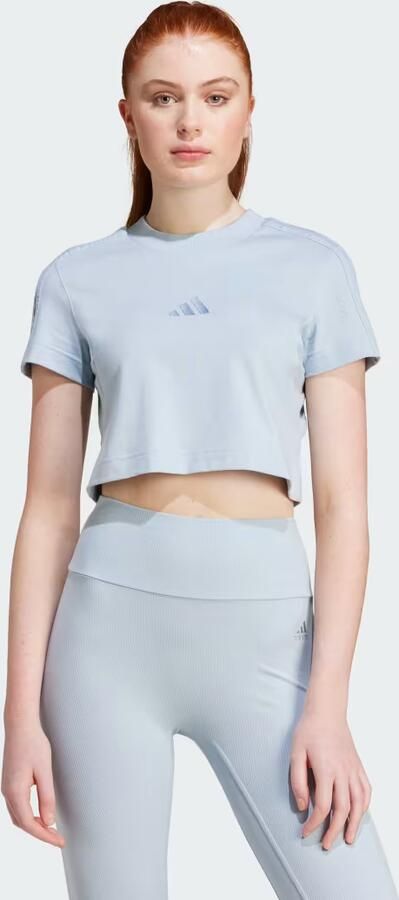 Adidas Sportswear Kort T-shirt met labelstitching