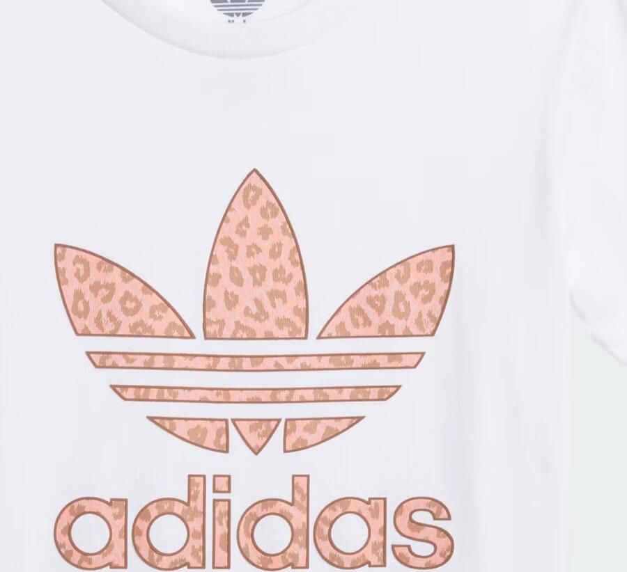 Adidas Originals T-shirt wit dierenprint Katoen Ronde hals 104 - Foto 5