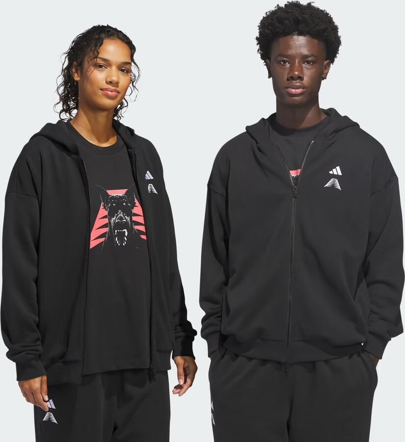 Adidas ANTHONY EDWARDS FOUNDATION HOODIE MET LANGE RITSSLUITING
