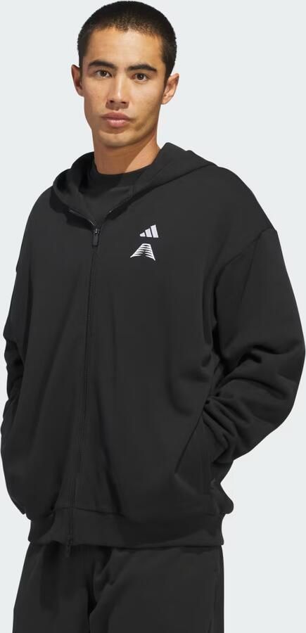 Adidas ANTHONY EDWARDS FOUNDATION HOODIE MET LANGE RITSSLUITING - Foto 6