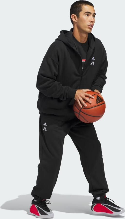 Adidas ANTHONY EDWARDS FOUNDATION HOODIE MET LANGE RITSSLUITING - Foto 4